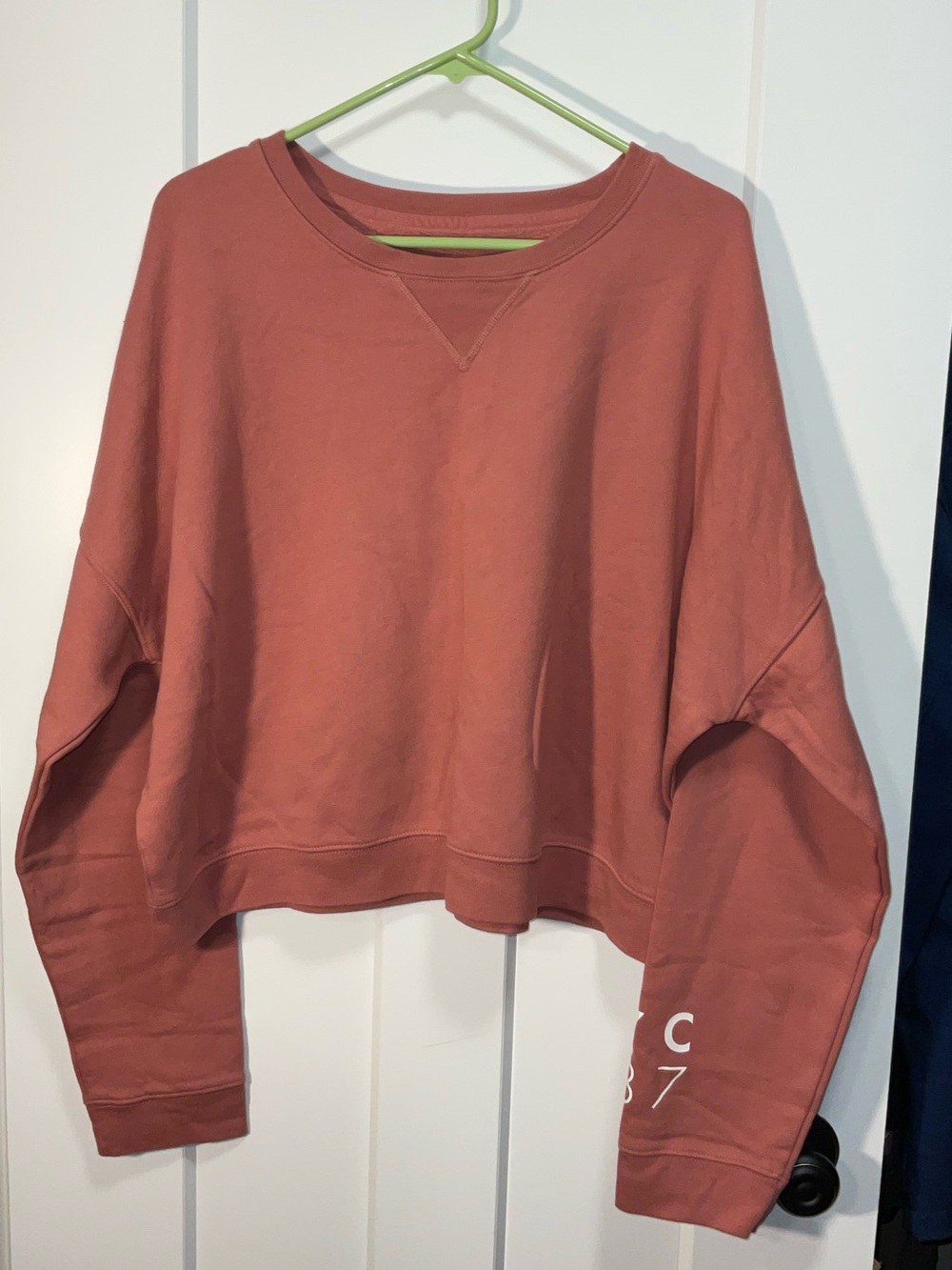 Aeropostale Cropped Orange Pullover Sweatshirt